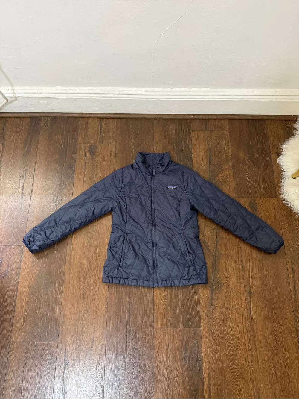 Patagonia Kids Navy Quilted Puffer Jacket